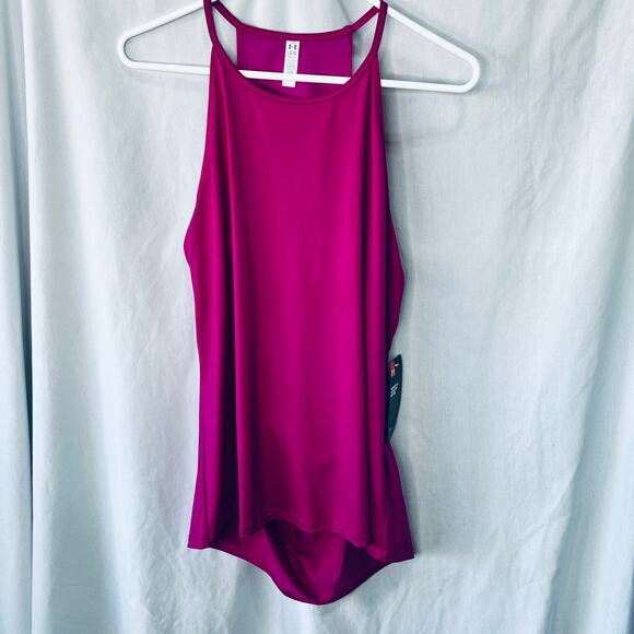 Under Armour Open Back Pink Tank Top New L - Picture 3 of 5